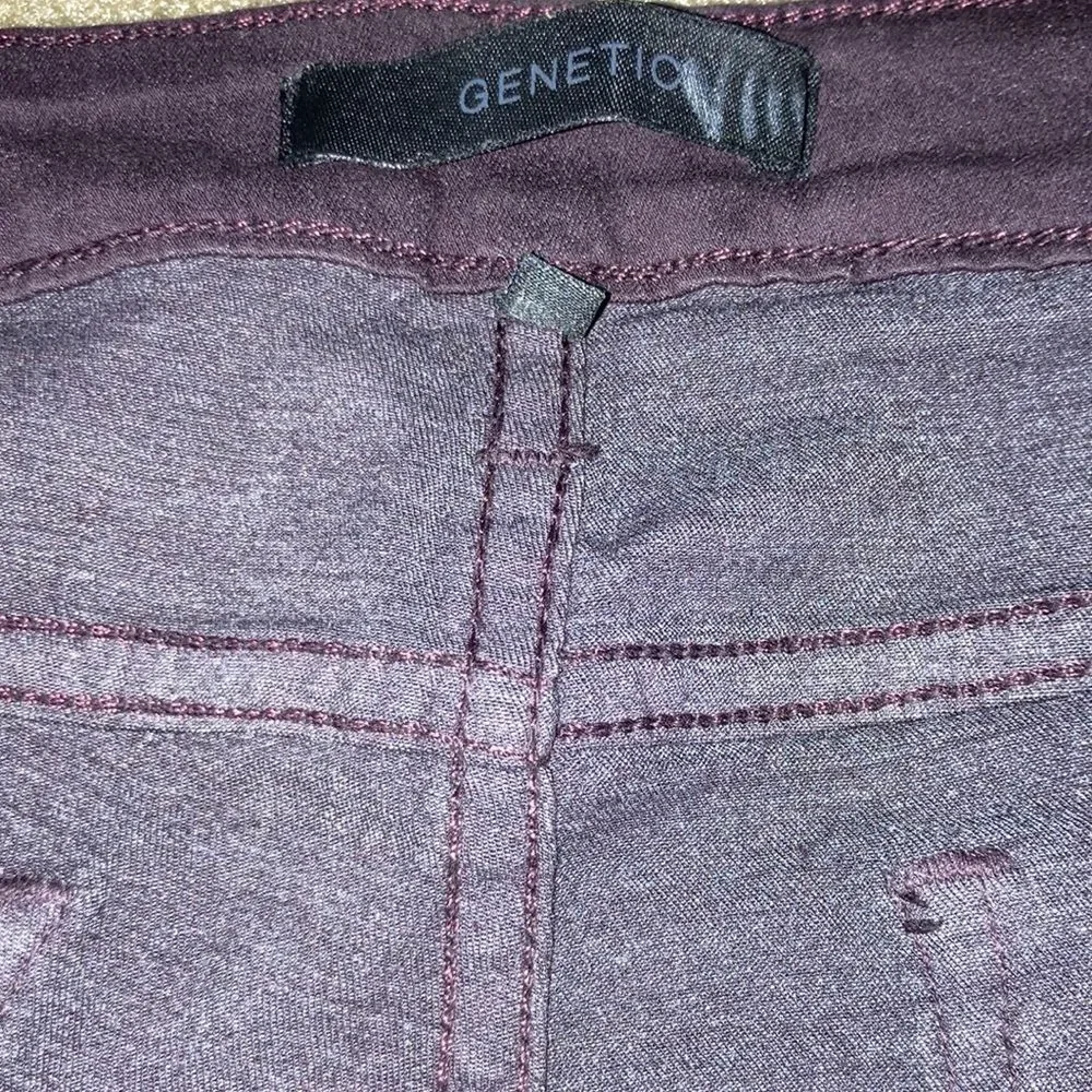 GENETIC Stem Mid Rise Skinny Jeans in Black Licorice